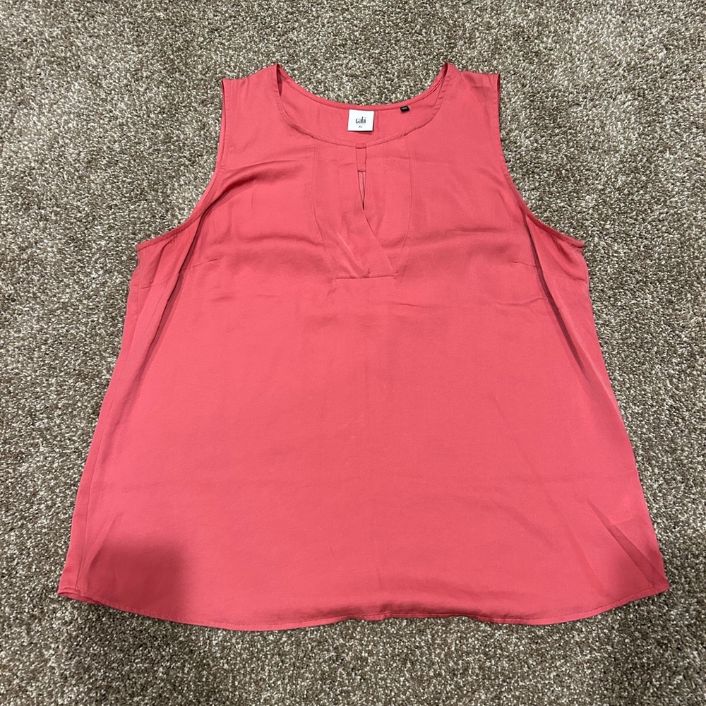 CAbi Sleeveless Coral Blouse